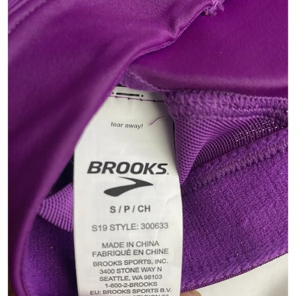 Brooks Fast Forward Mesh Crossback Size Small Violet Pullover Sports Bra - Picture 3 of 10